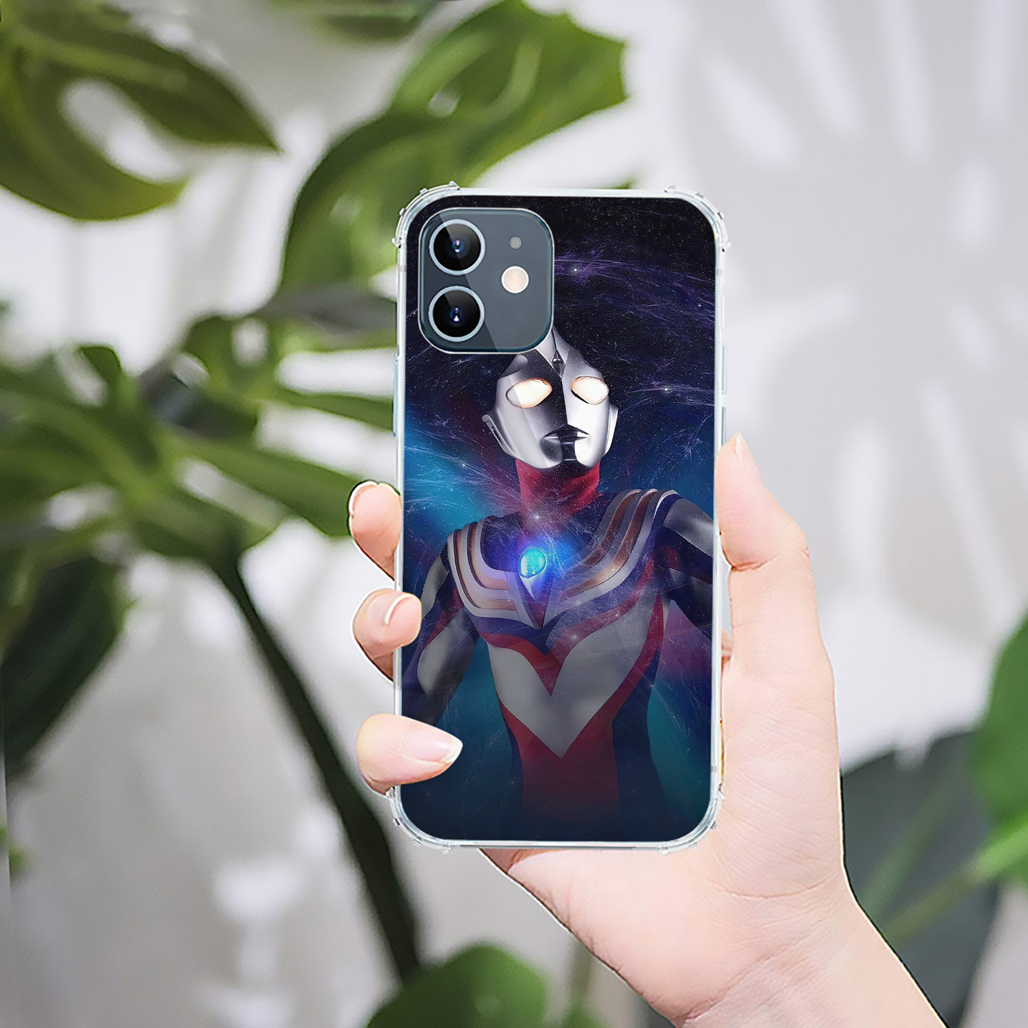 （画像用） ウルトラマン Ultraman 【iPhone 12シリーズ対応】透明スマホケース（クリアソフトケース）